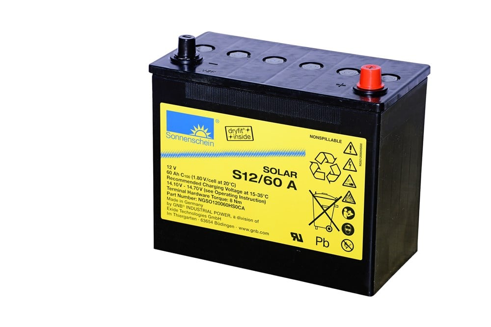 Sonnenschein S12/60 A - 12V 60 Ah Akü