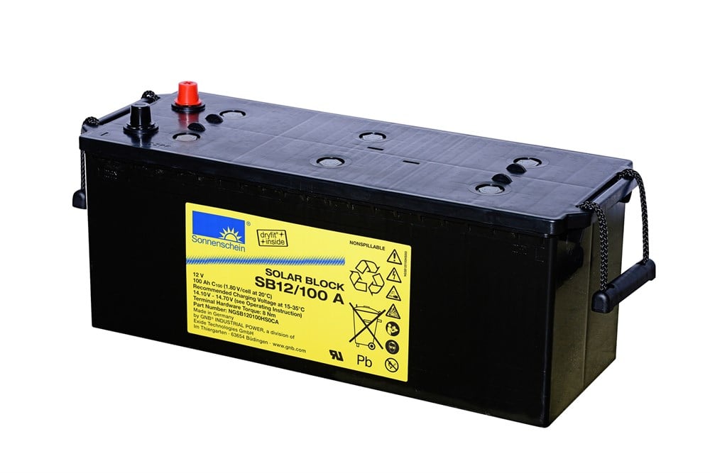 Sonnenschein SB12/100 A - 12V 100 Ah Akü