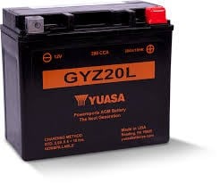 Yuasa GYZ20L Ters Terminal AGM 12V 20Ah 
