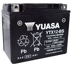 Yuasa YTX12-BS Ters Terminal AGM 12V 10Ah 