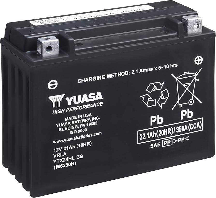 Yuasa YTX24HL-BS Ters Terminal AGM 12V 21Ah CP