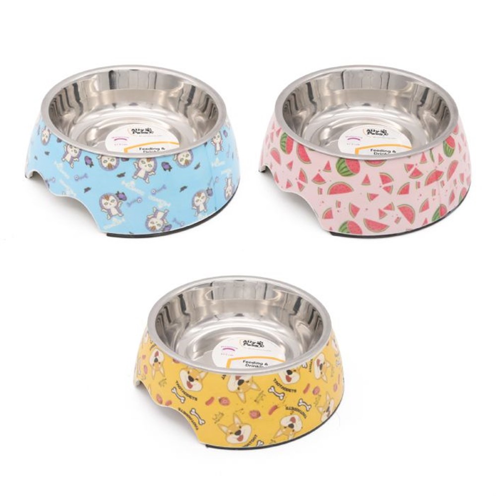 13828-34 Melamin Çelik Mama Kabı 14cm