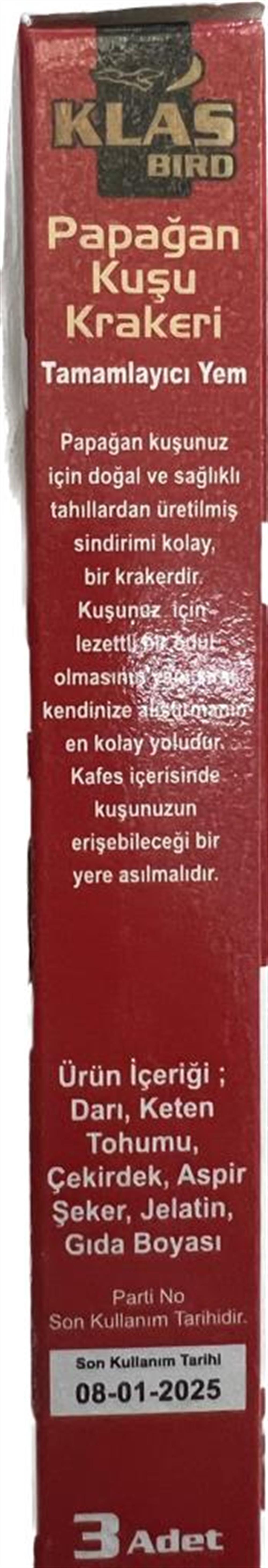 Klas Kraker Papağan Kuşlar 3 lü