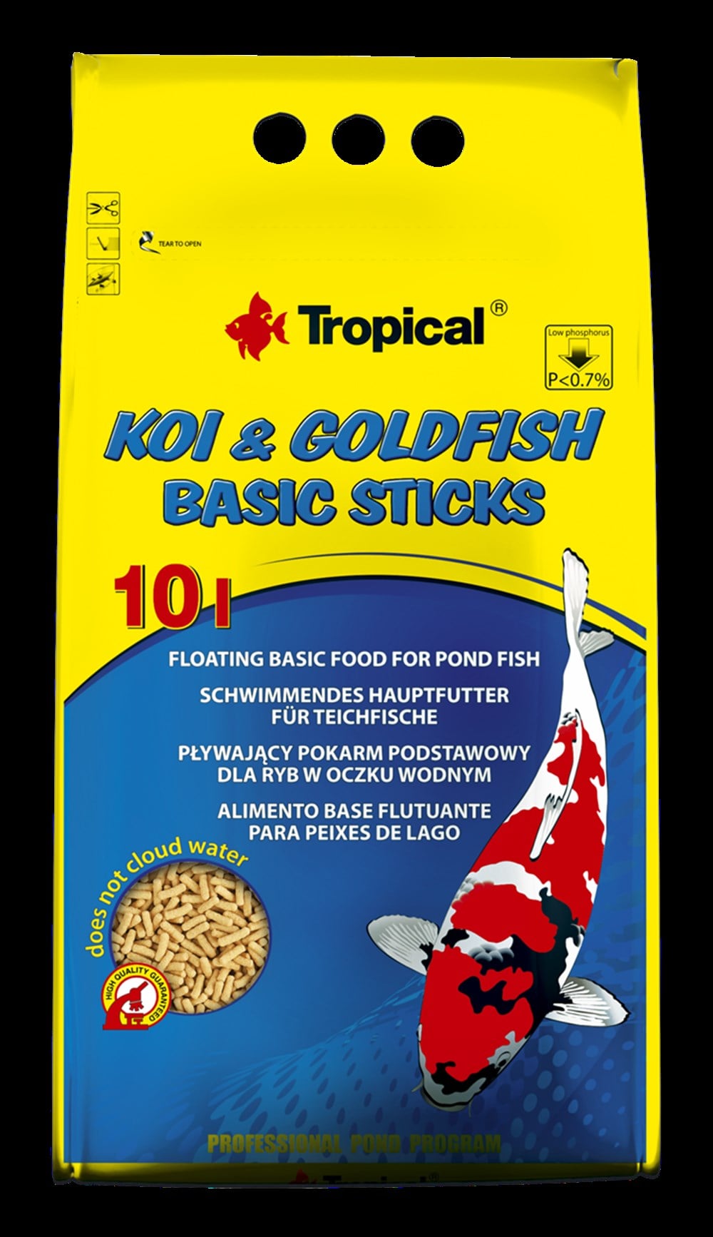 Koi & Goldfish Basic Sticks 10 lt 800 gr WOREX