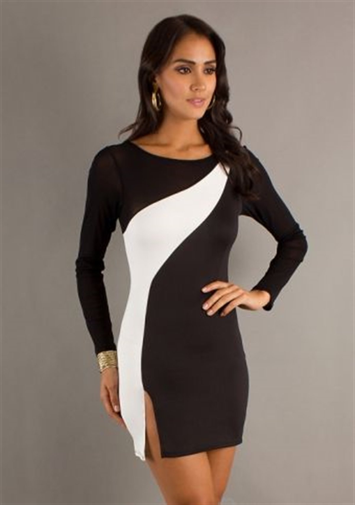 EnErotik EN2308111 Yırtmaçlı Parçalı Elbise