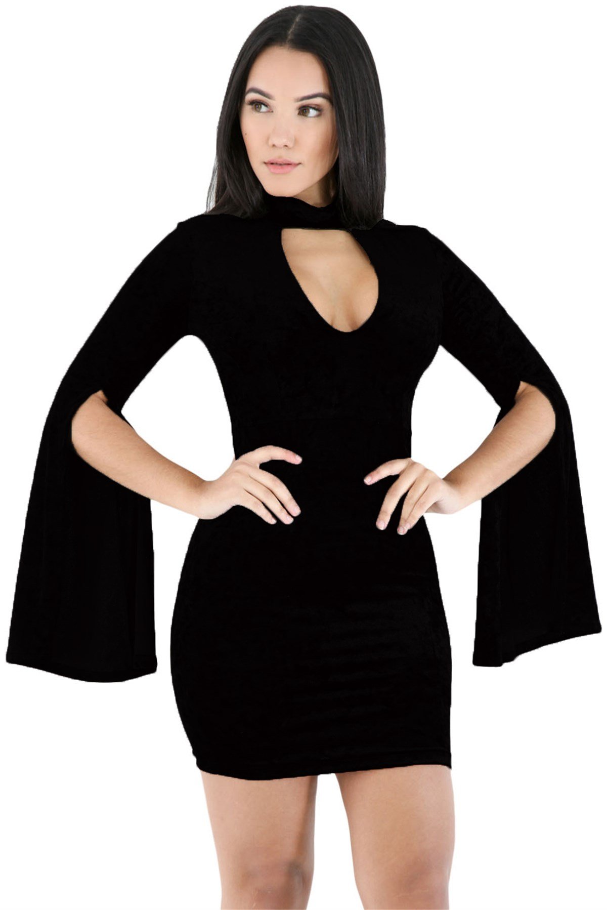 Terry Pau TP101395 Kesik Kol Fantazi Elbise