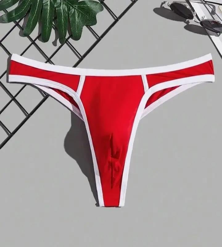 Erkek Biyeli Kırmızı Tanga