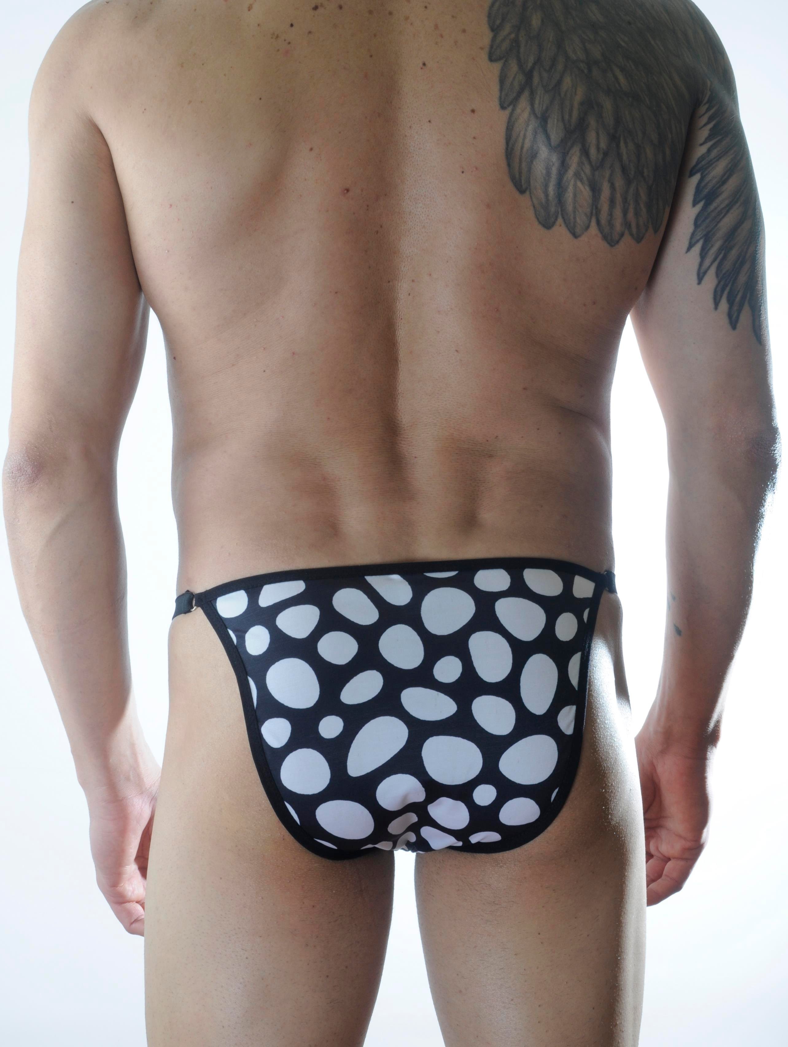 Erkek Metalli Desenli Slip Çamaşır