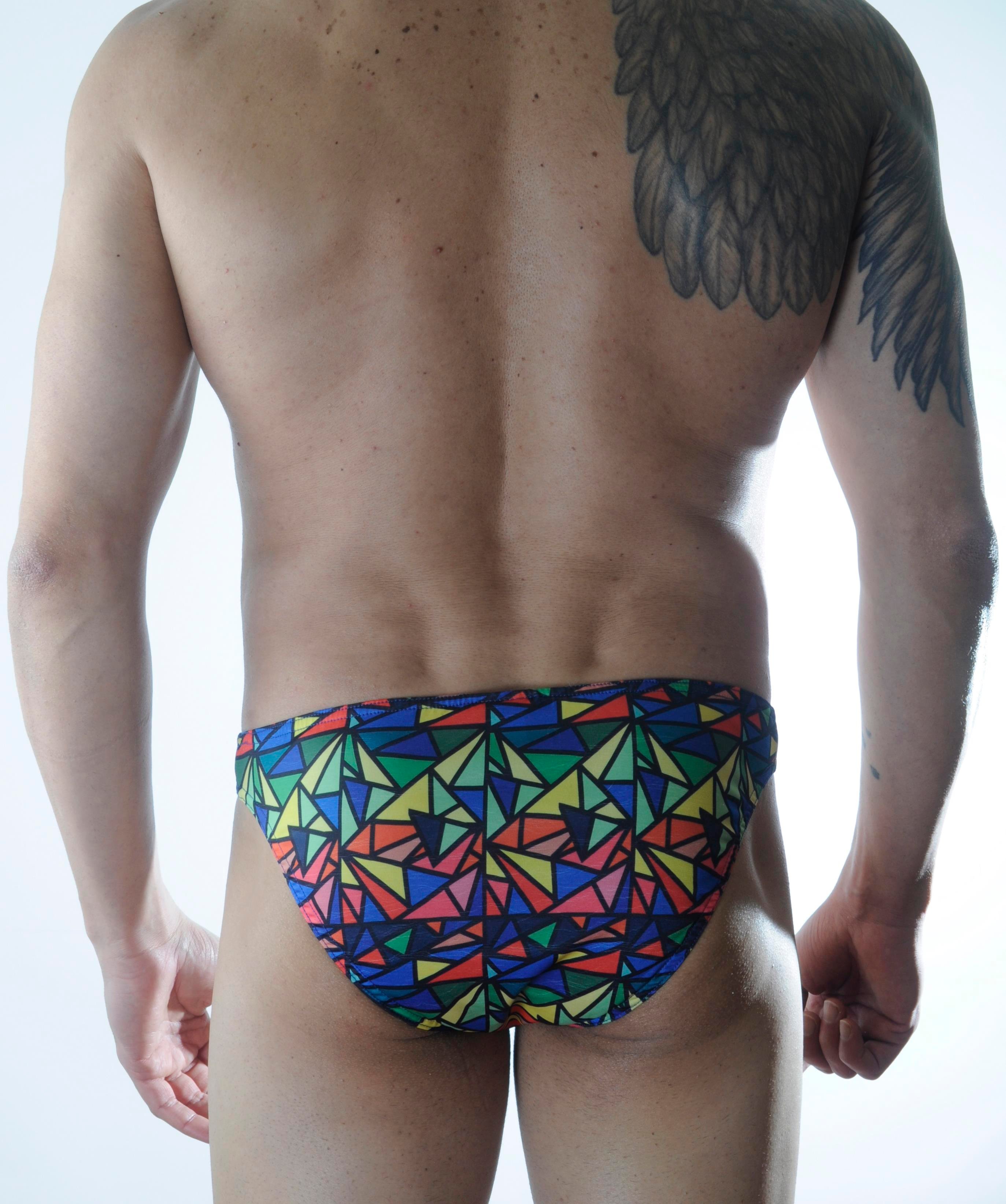 Erkek Renkli Desenli Slip İç Çamaşırı