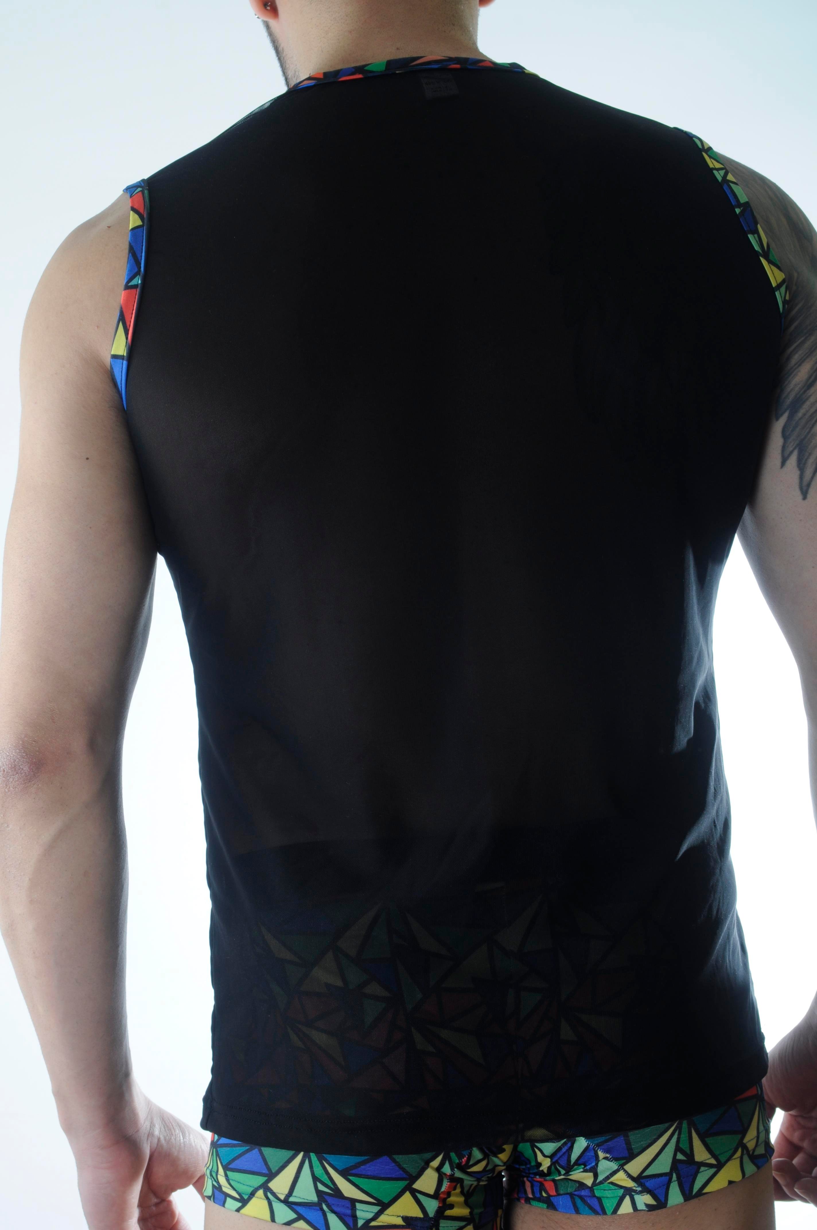 Erkek Transparan Renki Atlet Boxer Takımı