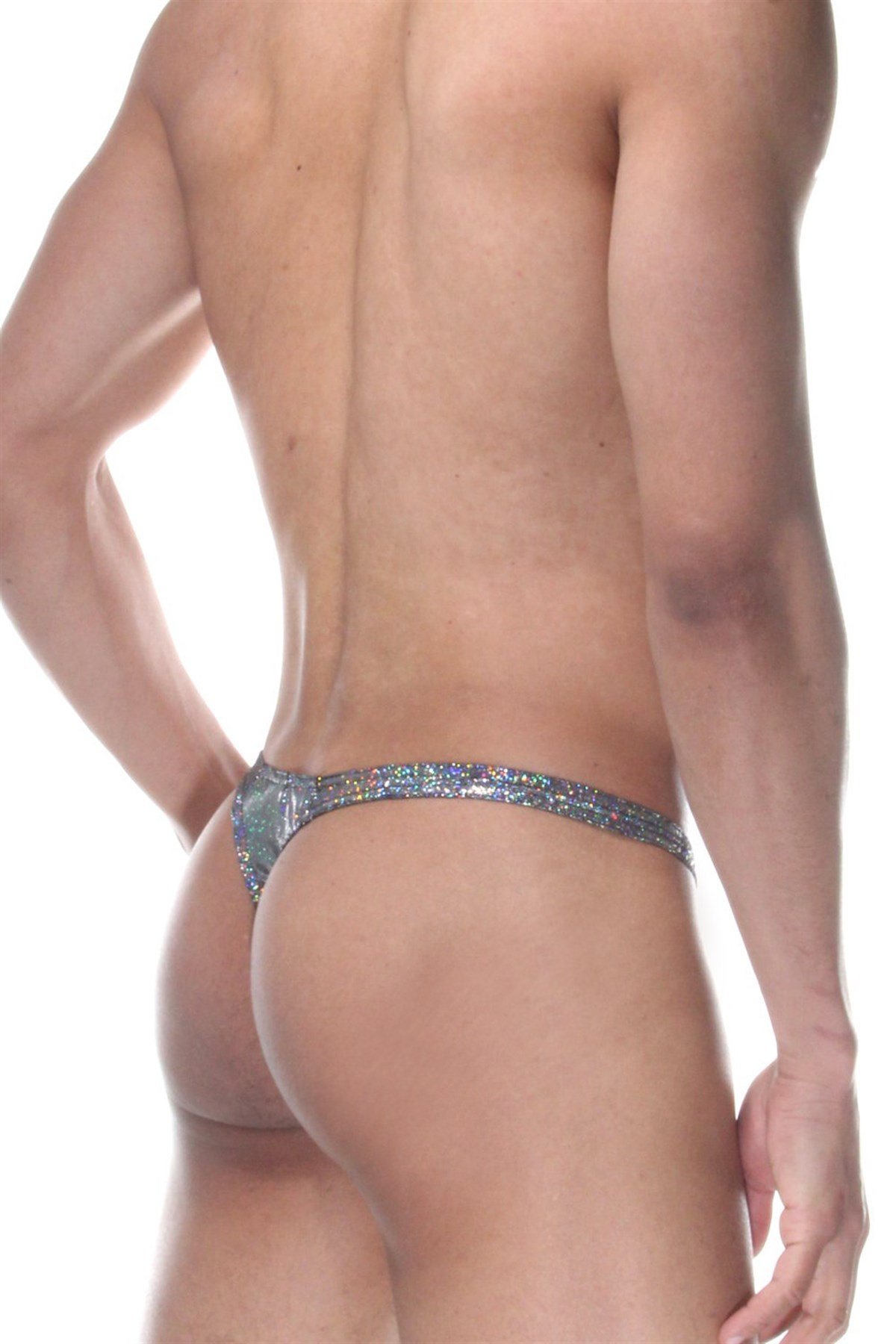 Gümüş Simli Erkek Tangası