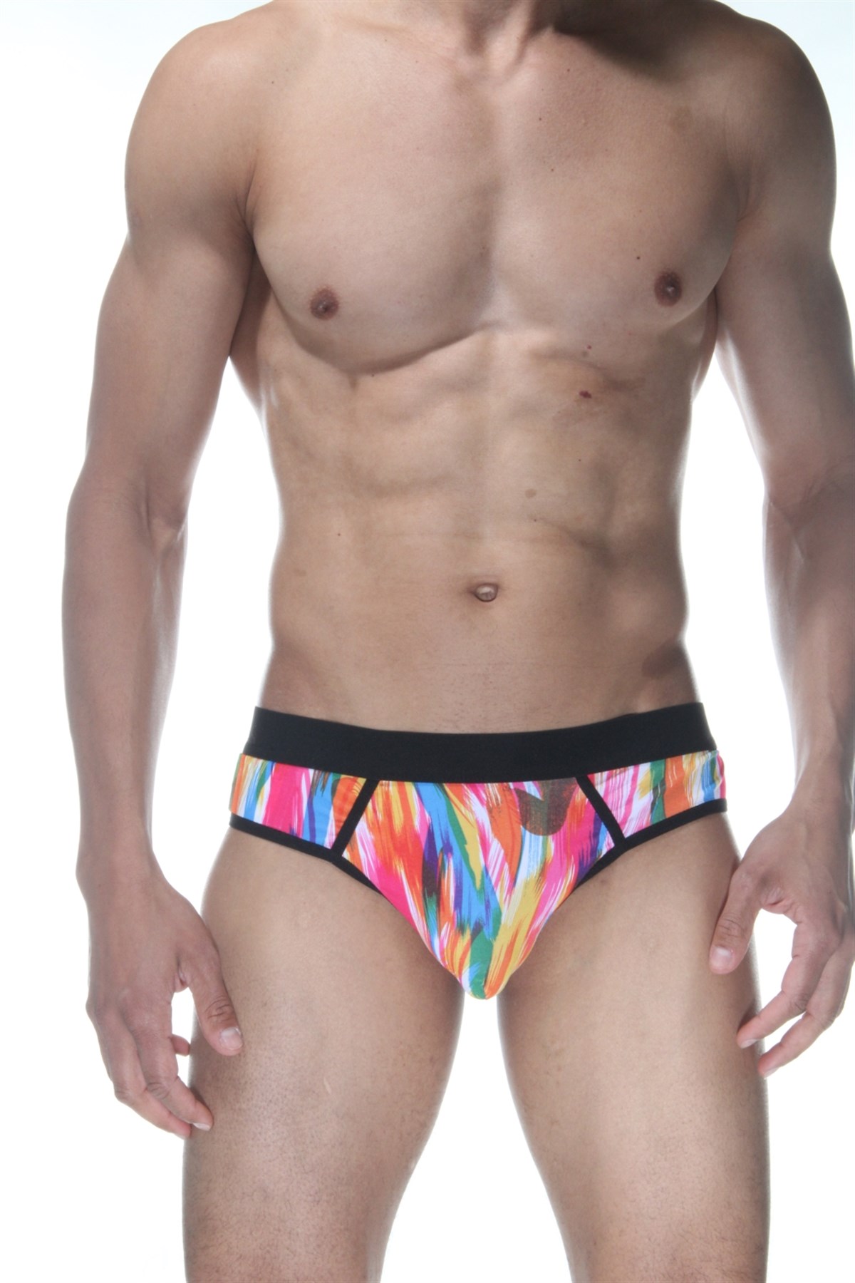 Renkli Jockstrap Fantezi İç Giyim