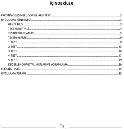 Frostig Görsel Algı Testi