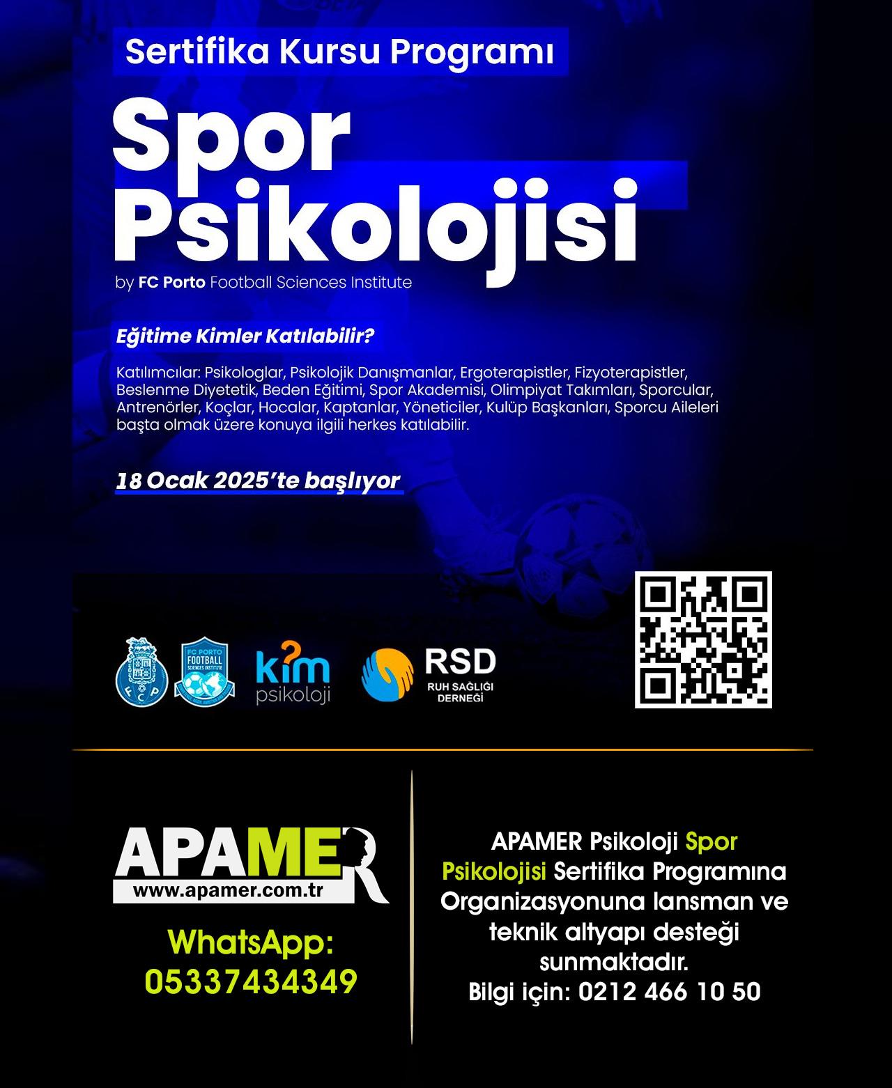 Spor Psikolojisi Sertifika Kursu
