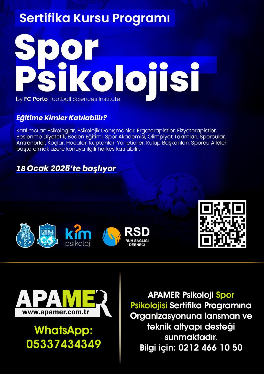 Spor Psikolojisi Sertifika Kursu