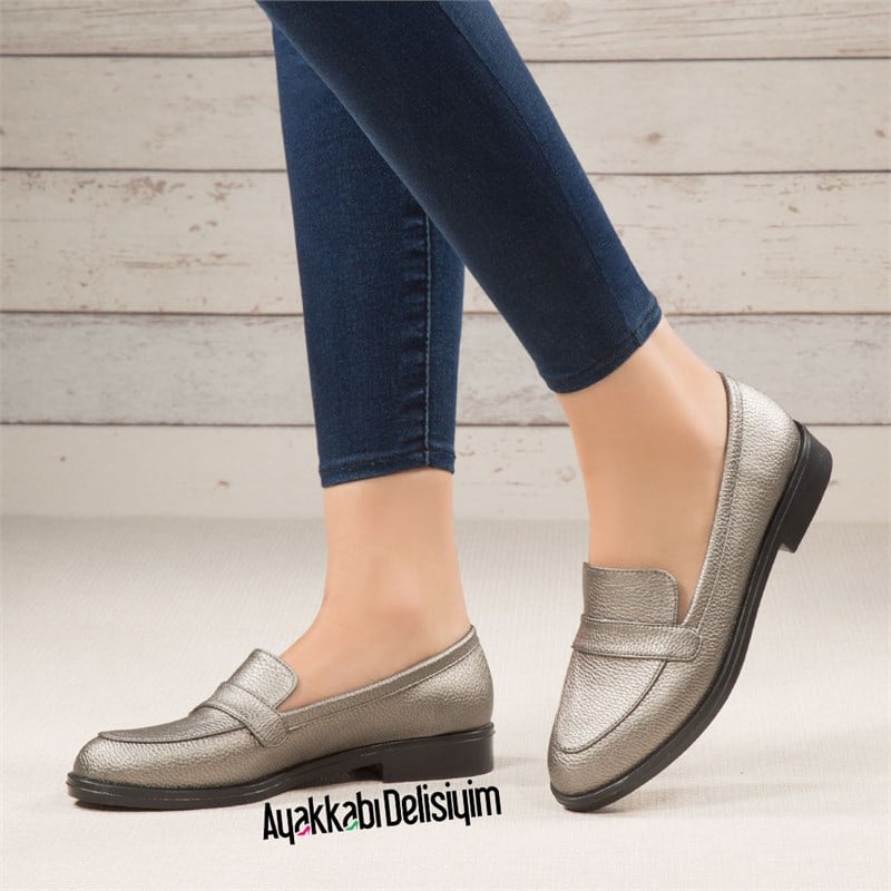 Bases Platin Düz Babet