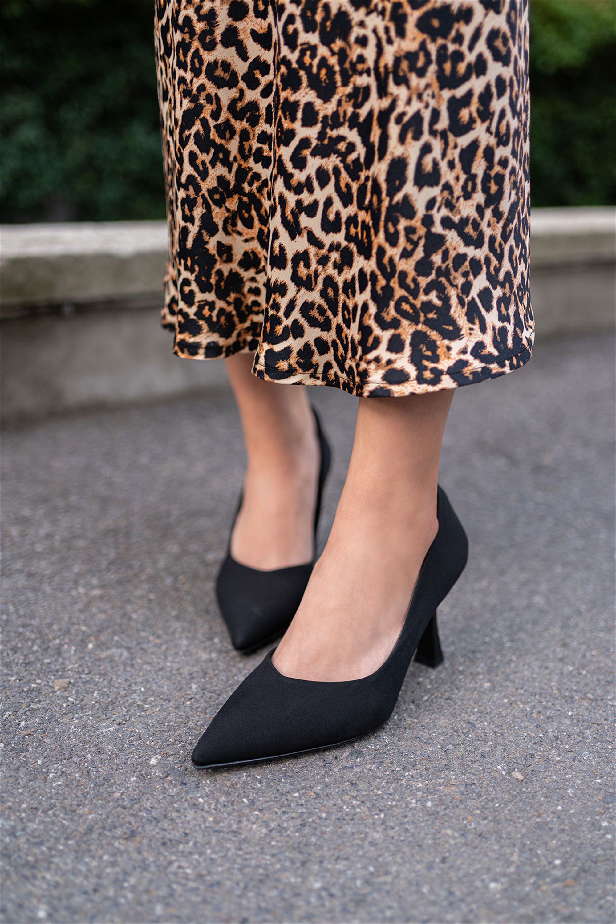 Lindos Siyah Kadın Stiletto Ayakkabı