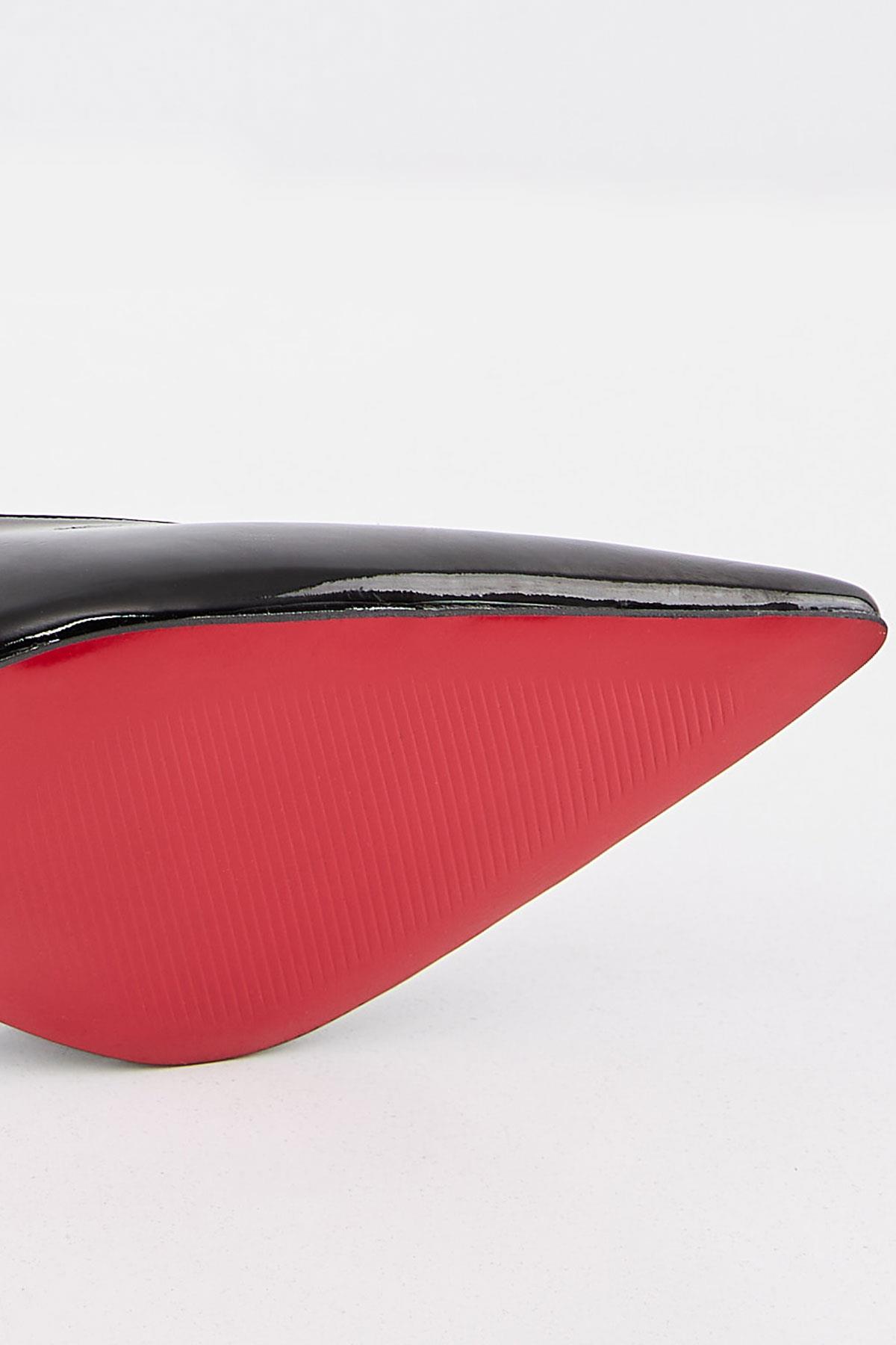 Meloni Rugan Siyah Stiletto
