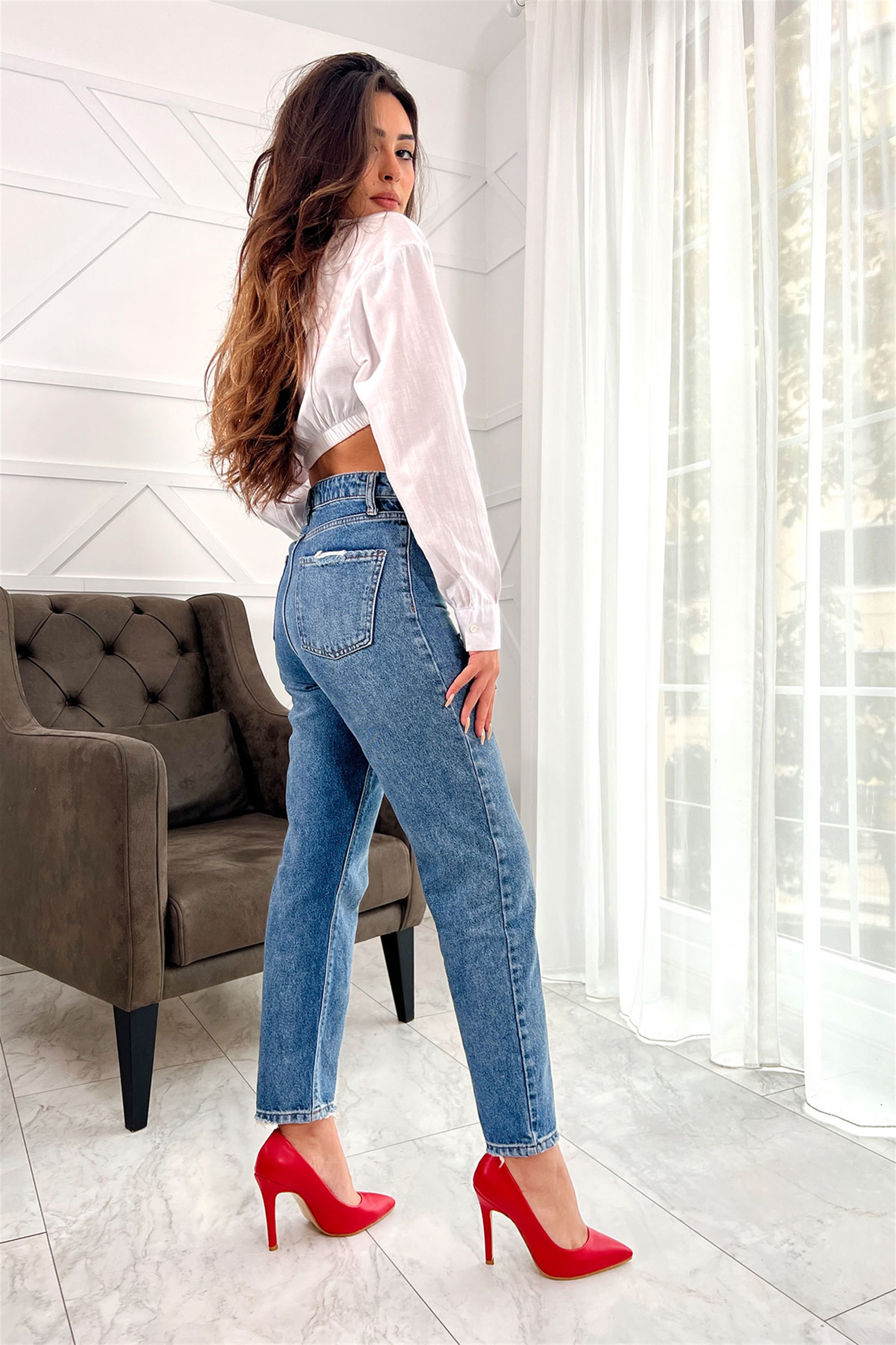 Samira Kırmızı Stiletto Ayakkabı