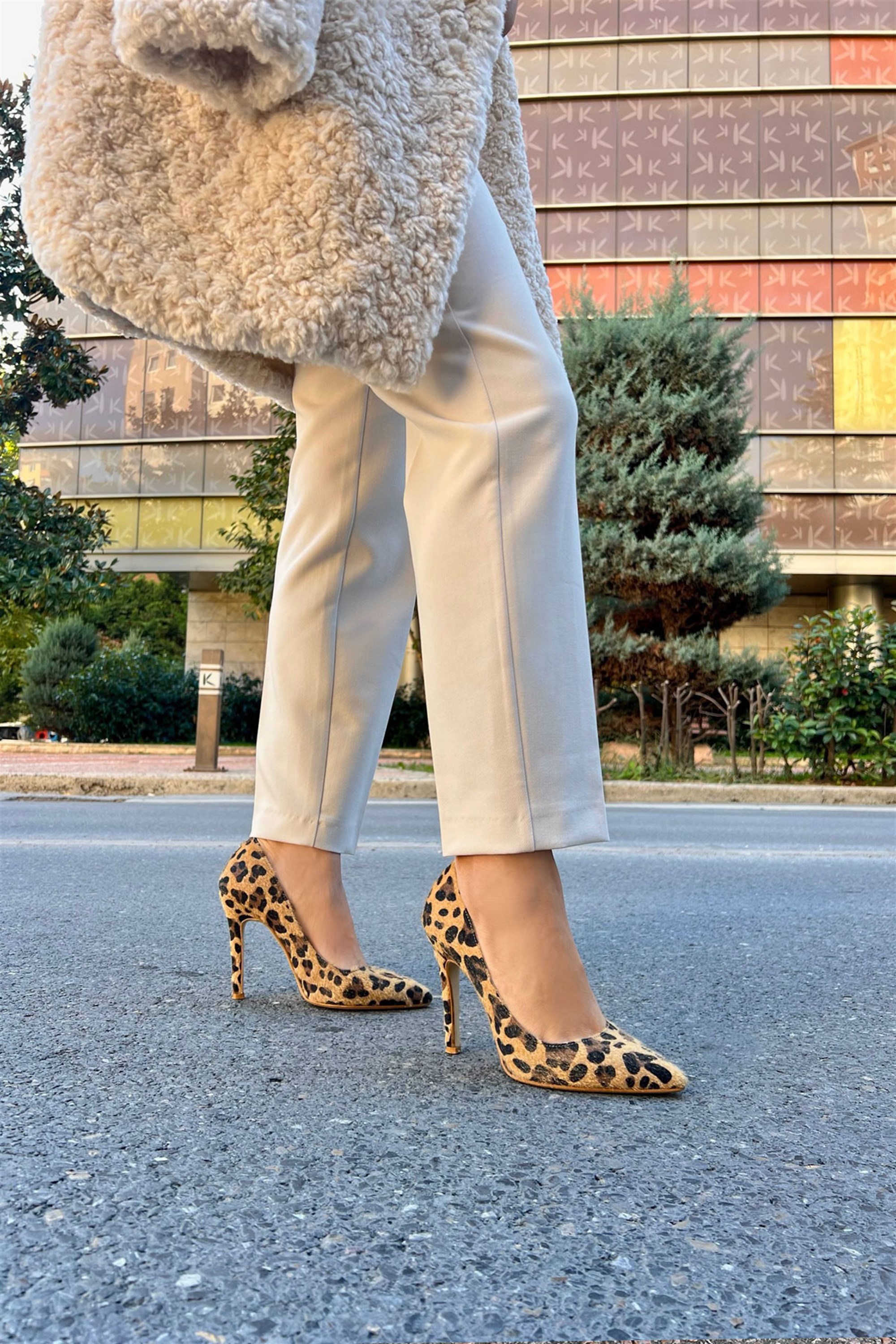 Samira Leopar Stiletto Ayakkabı