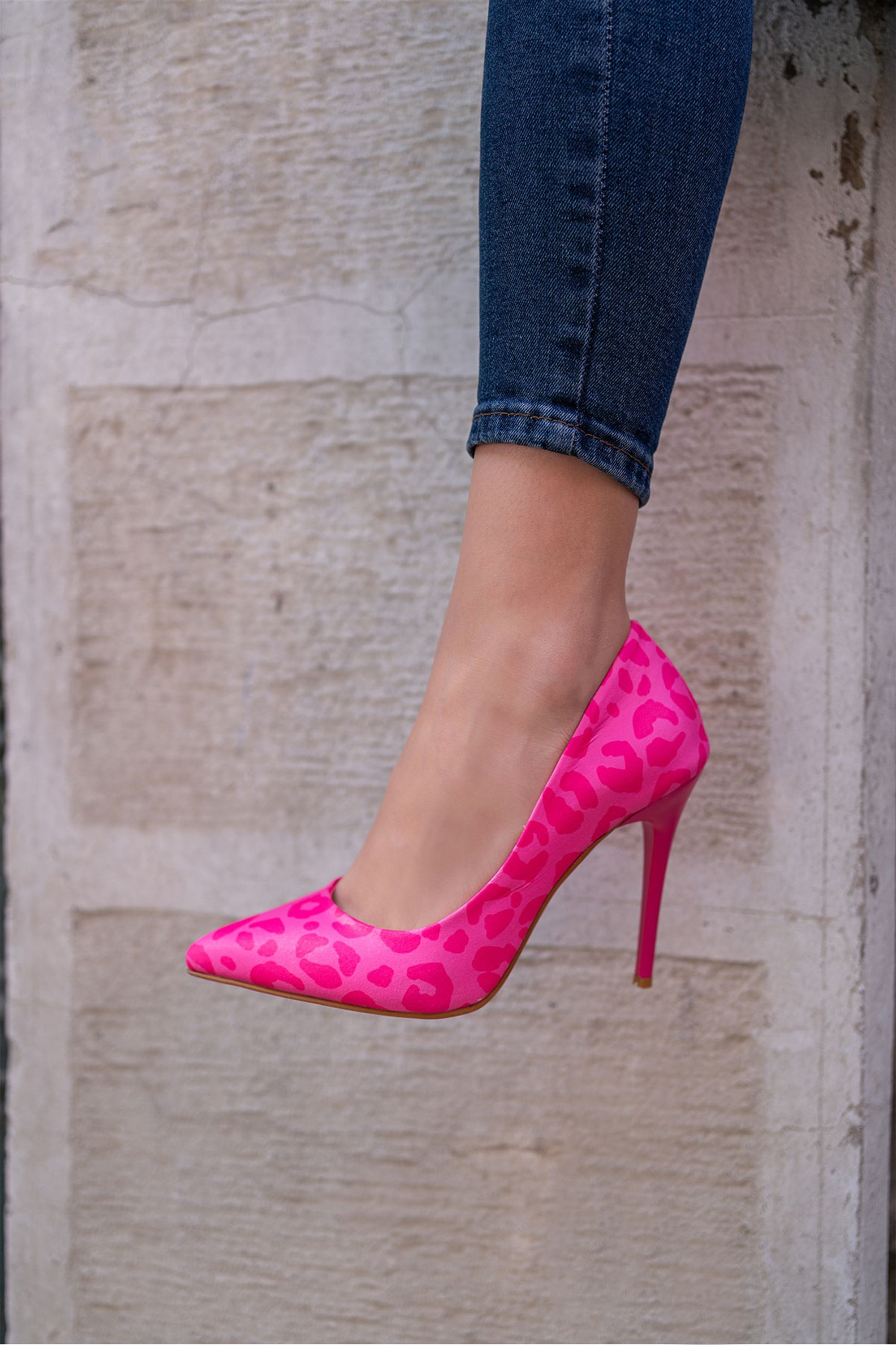 Seviy Fuşya Pembe İnce Topuklu Kadın Stiletto Ayakkabı