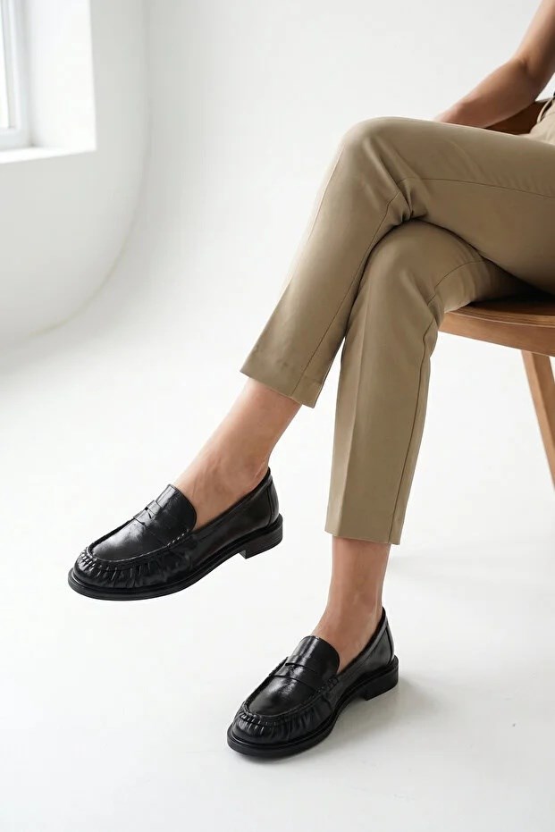 WANNESA  DERİ LOAFER 