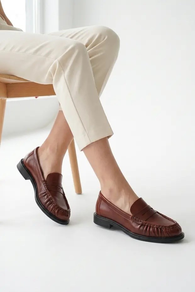WANNESA  DERİ LOAFER 