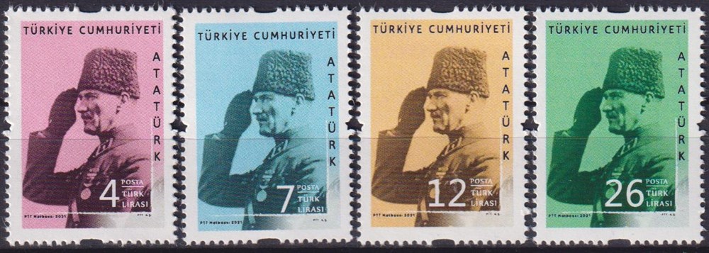 137-Atatürk Konulu Sürekli Posta Pulu