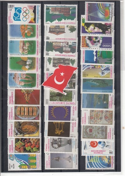 VIII.Grup Kampanyalı Damgasız Türk Pulları