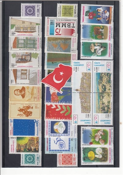 VIII.Grup Kampanyalı Damgasız Türk Pulları