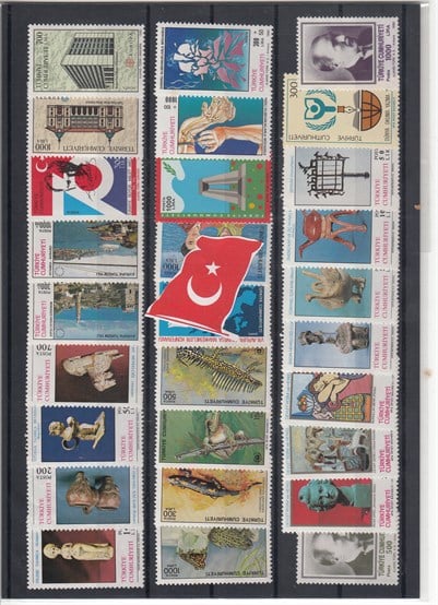 VII.Grup Kampanyalı Damgasız Türk Pulları