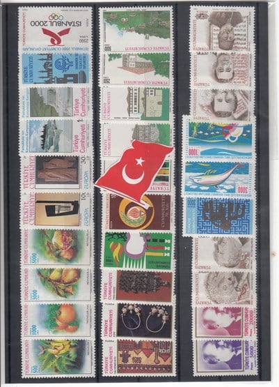 VIII.Grup Kampanyalı Damgasız Türk Pulları