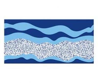 PORSELEN KARO BORDÜRLER 12,5X25 DALGALI BORDÜR