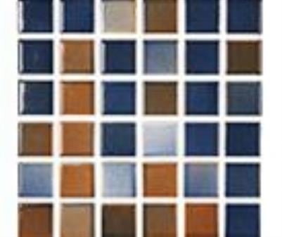 VERSİCOLOR MOZAİK 5x5 cm HARDAL-LACİVERT