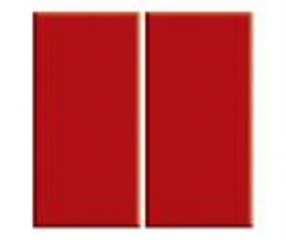 PORSELEN KARO 12,5X25 CM KIRMIZI