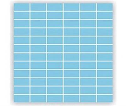 PORSELEN MOZAİK 2,5x5 AÇIK MAVİ