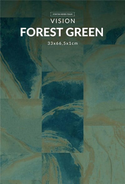 BETSAN VİSİON SERİ FOREST GREEN 33x66cm