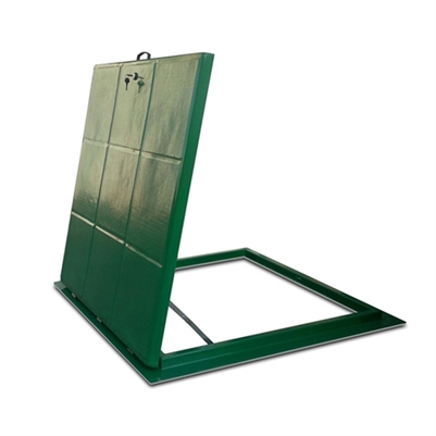 POLYESTER DEPO KAPAĞI BETON ÜZERİ 75x75 cm