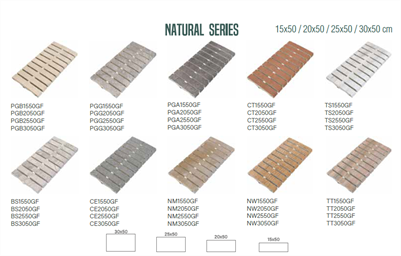 SERAPOOL NATURAL SERİ FLEX IZGARA 15X50CM