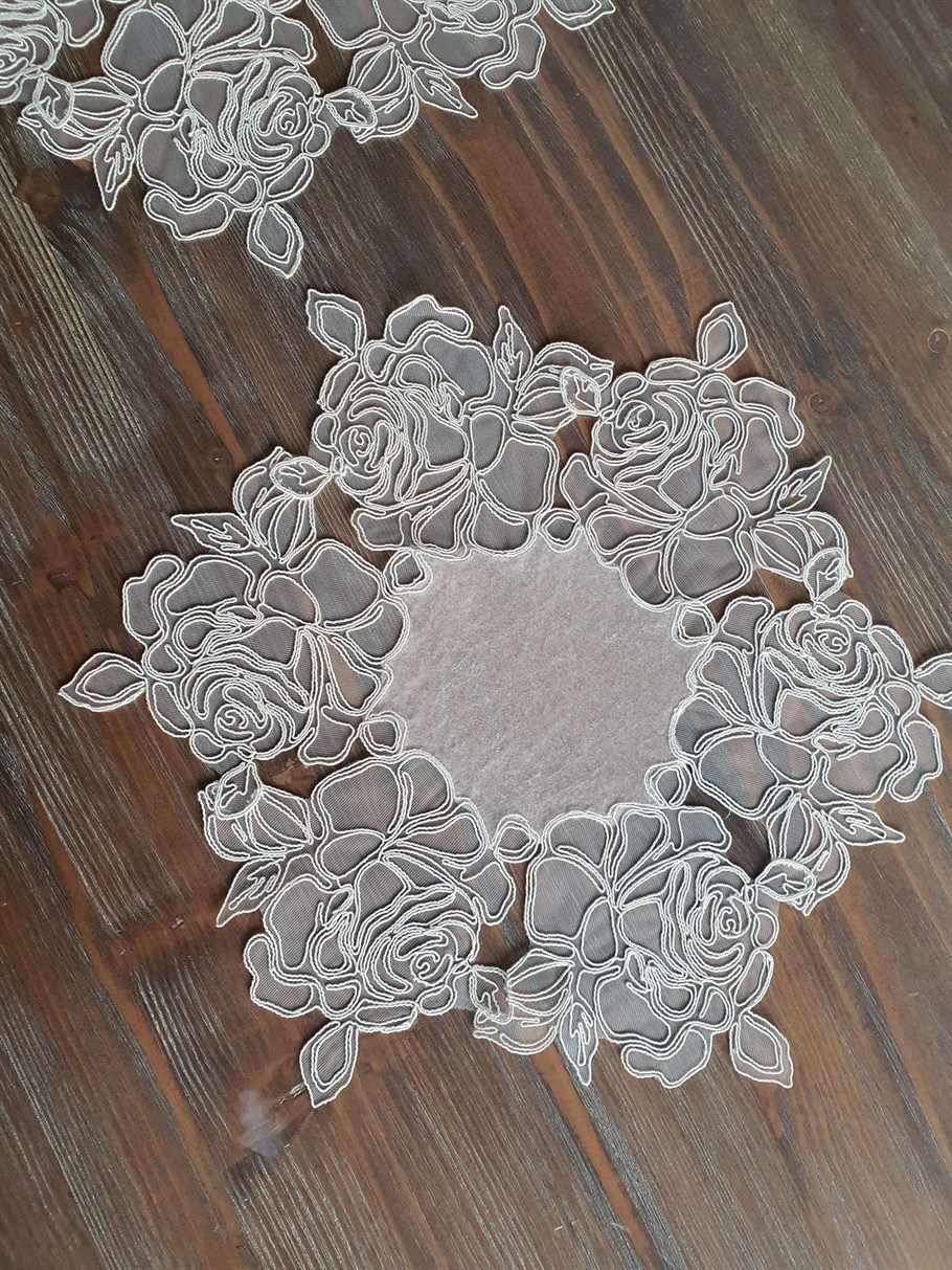 5 Parça Rose Model Salon Takımı-Kadife GRİ