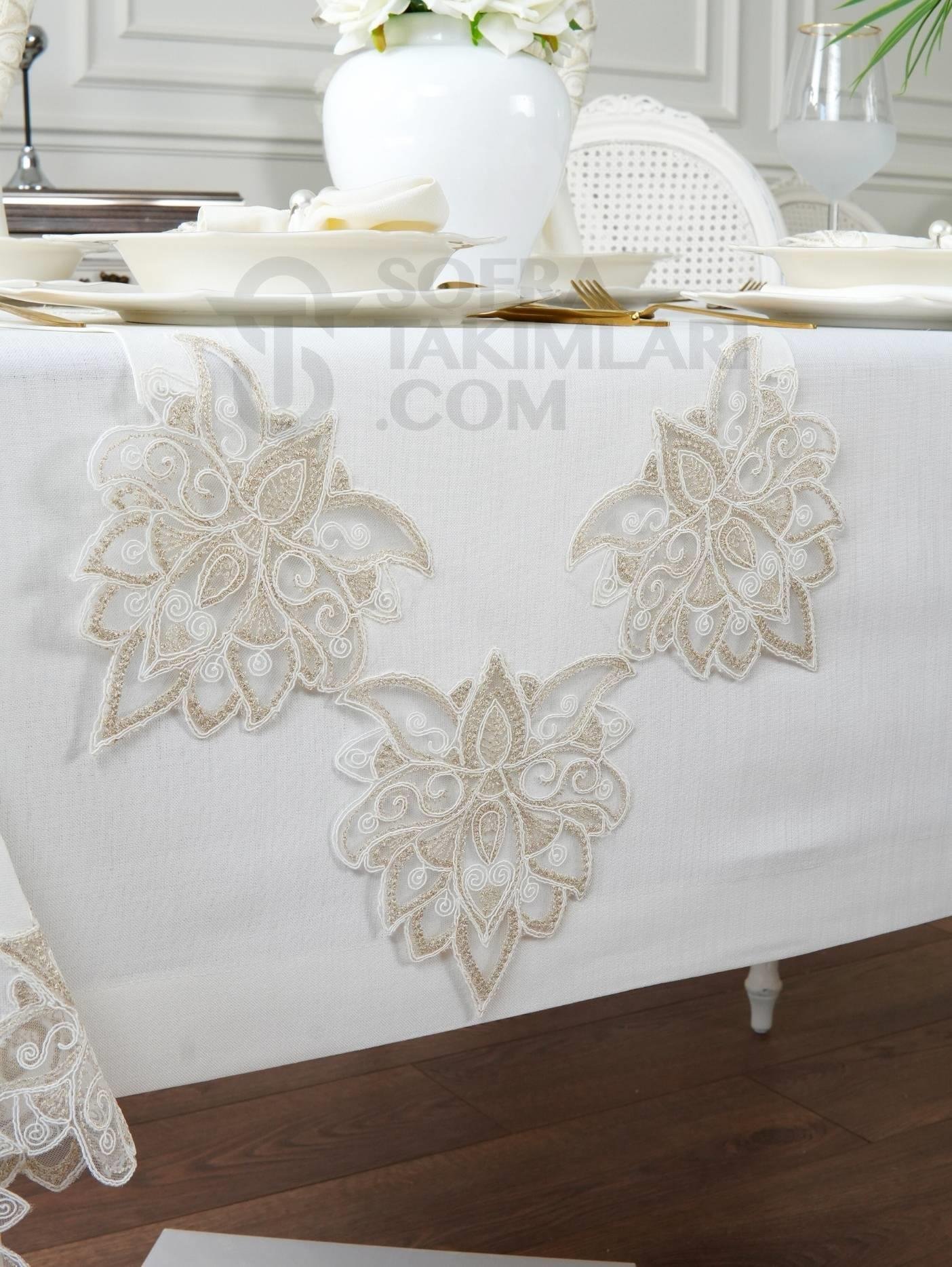 Anka Eko Model 26 Parça Set Kırık Beyaz Renk Kumaş TKT
