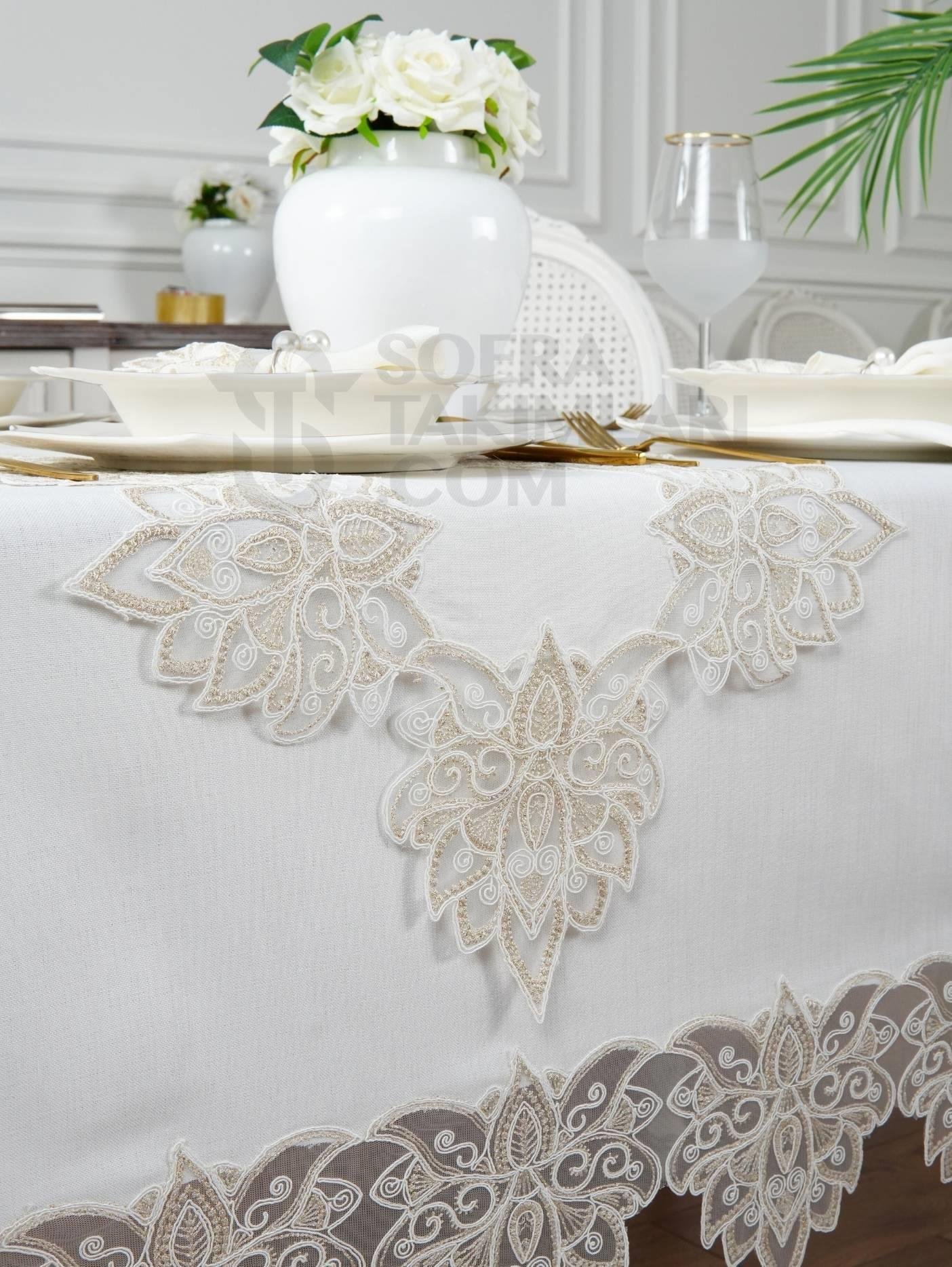 Anka Lüx Masa Örtüsü Takımı 26 Parça 