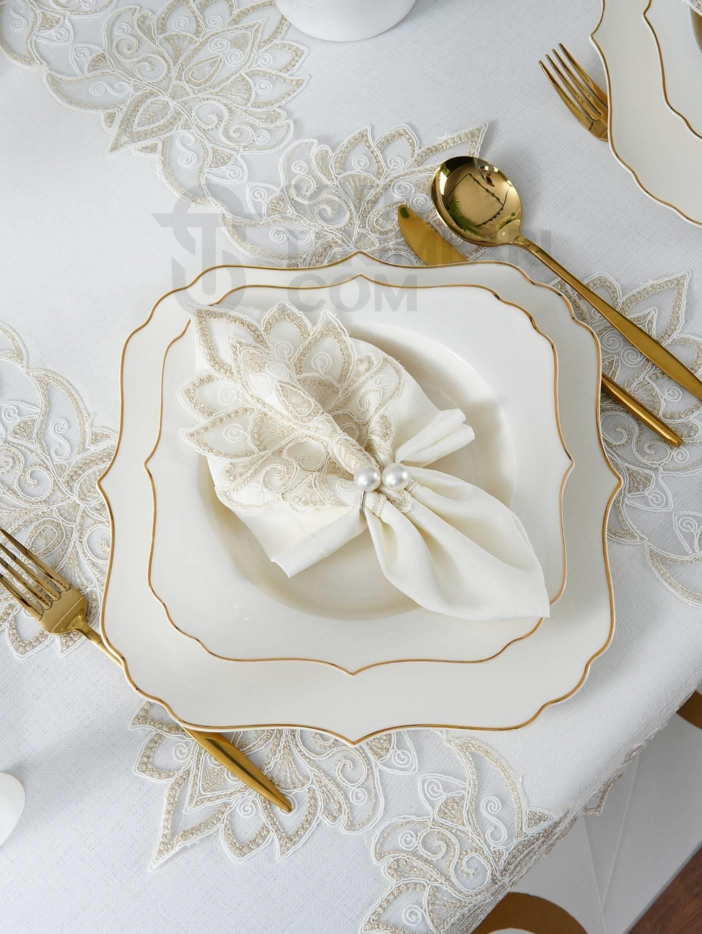 Anka Lüx Masa Örtüsü Takımı 26 Parça 