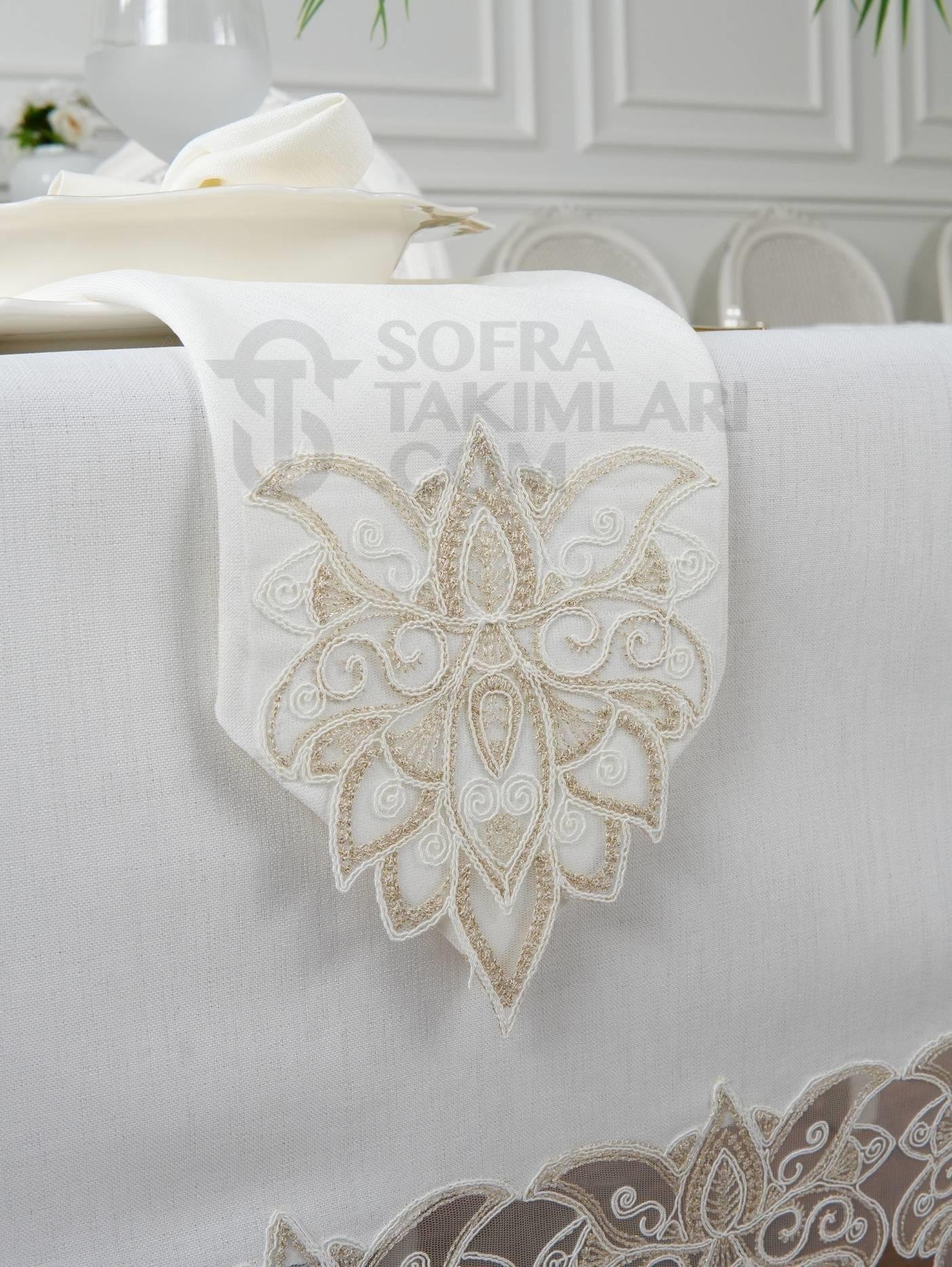 Anka Lüx Masa Örtüsü Takımı 26 Parça 