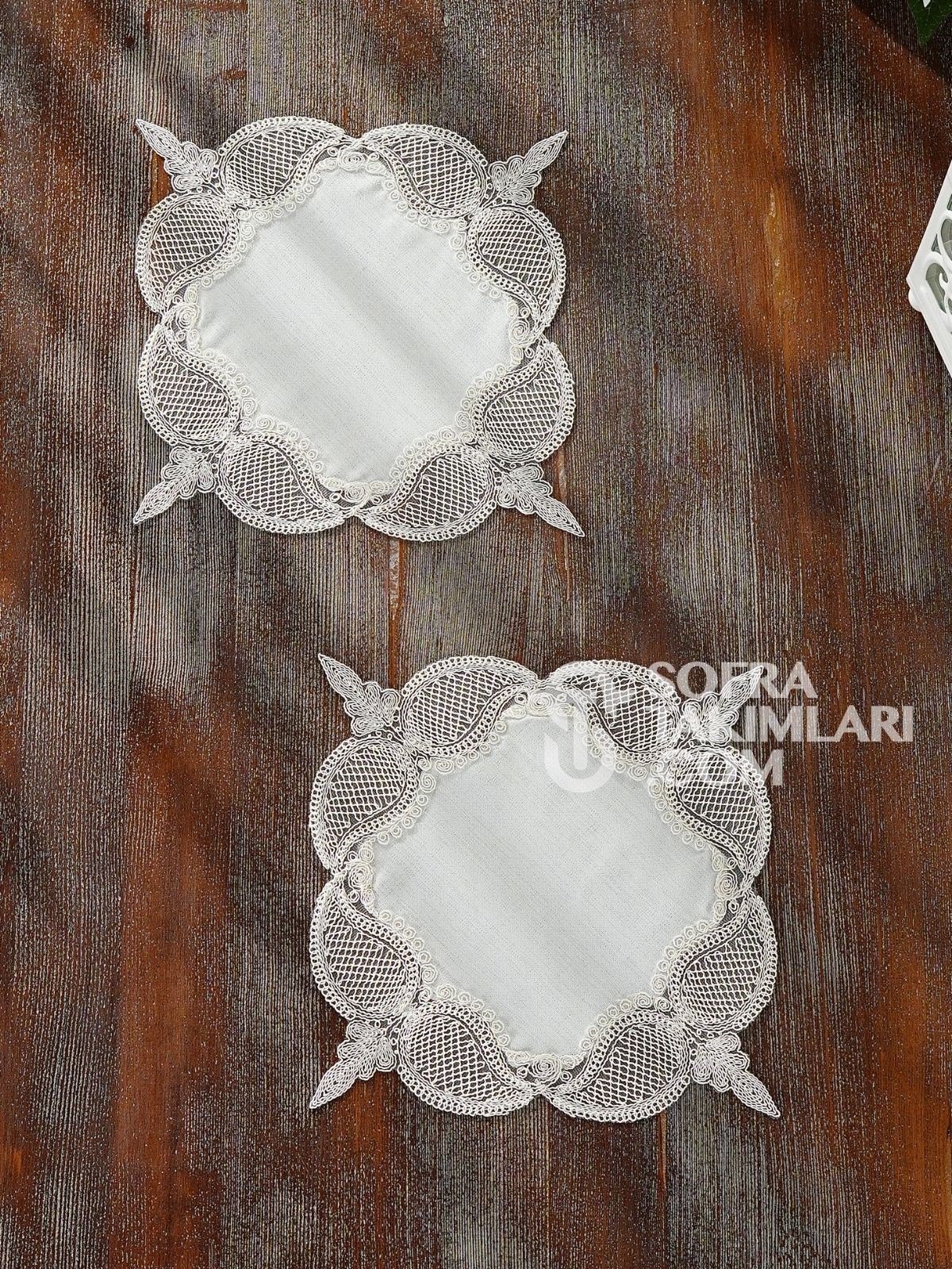 Ela Model Yatak Odası Takımı Kırık Beyaz Renk Gardenya Keten Kumaş 