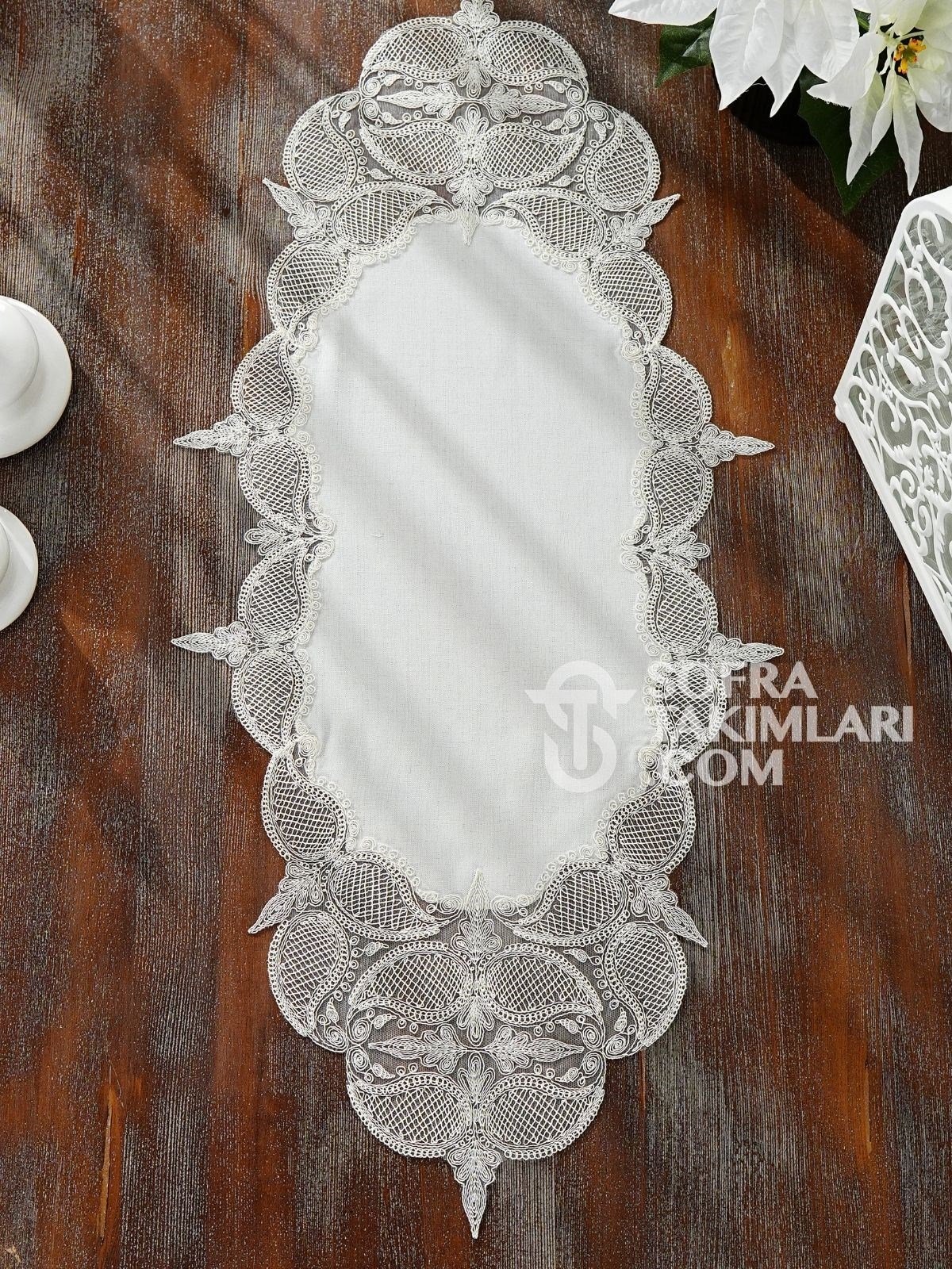 Ela Model Yatak Odası Takımı Kırık Beyaz Renk Gardenya Keten Kumaş 