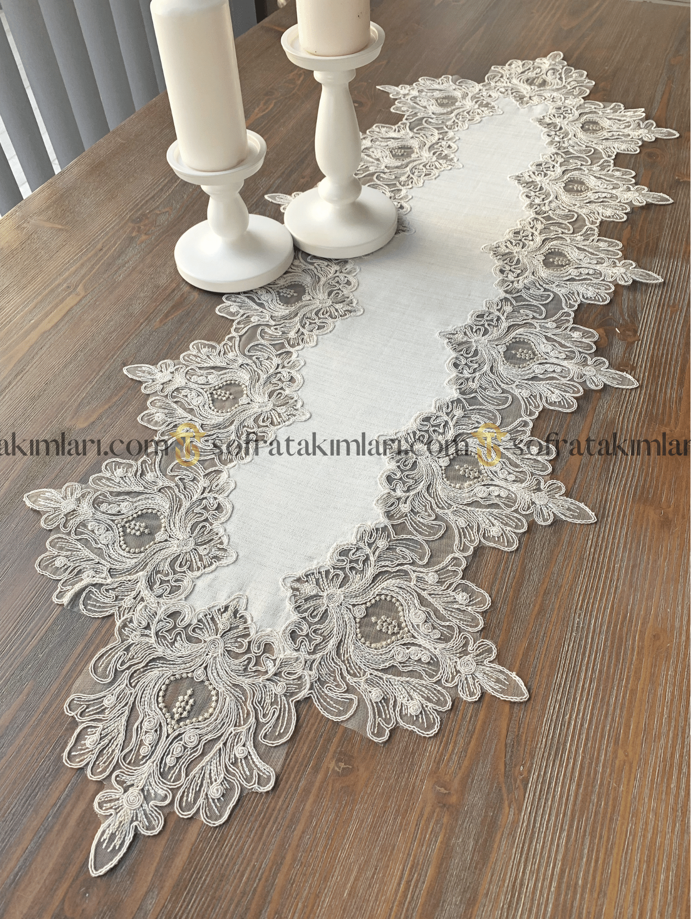 Elif Model 5 Parça Salon Örtü Takımı