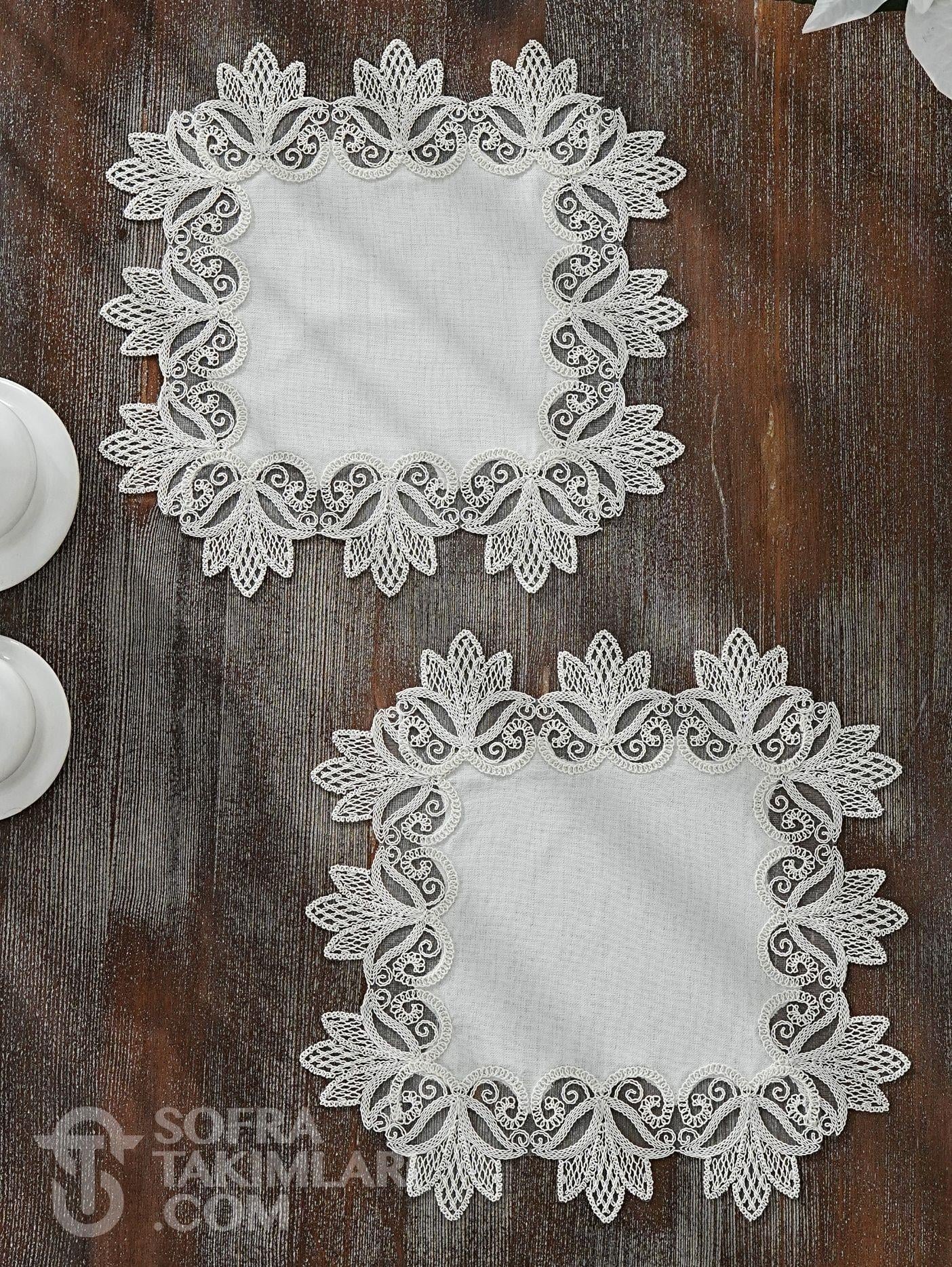 Fulya Model Yatak Odası Takımı Gardenya Keten Kumaş Kırık Beyaz Rengi 