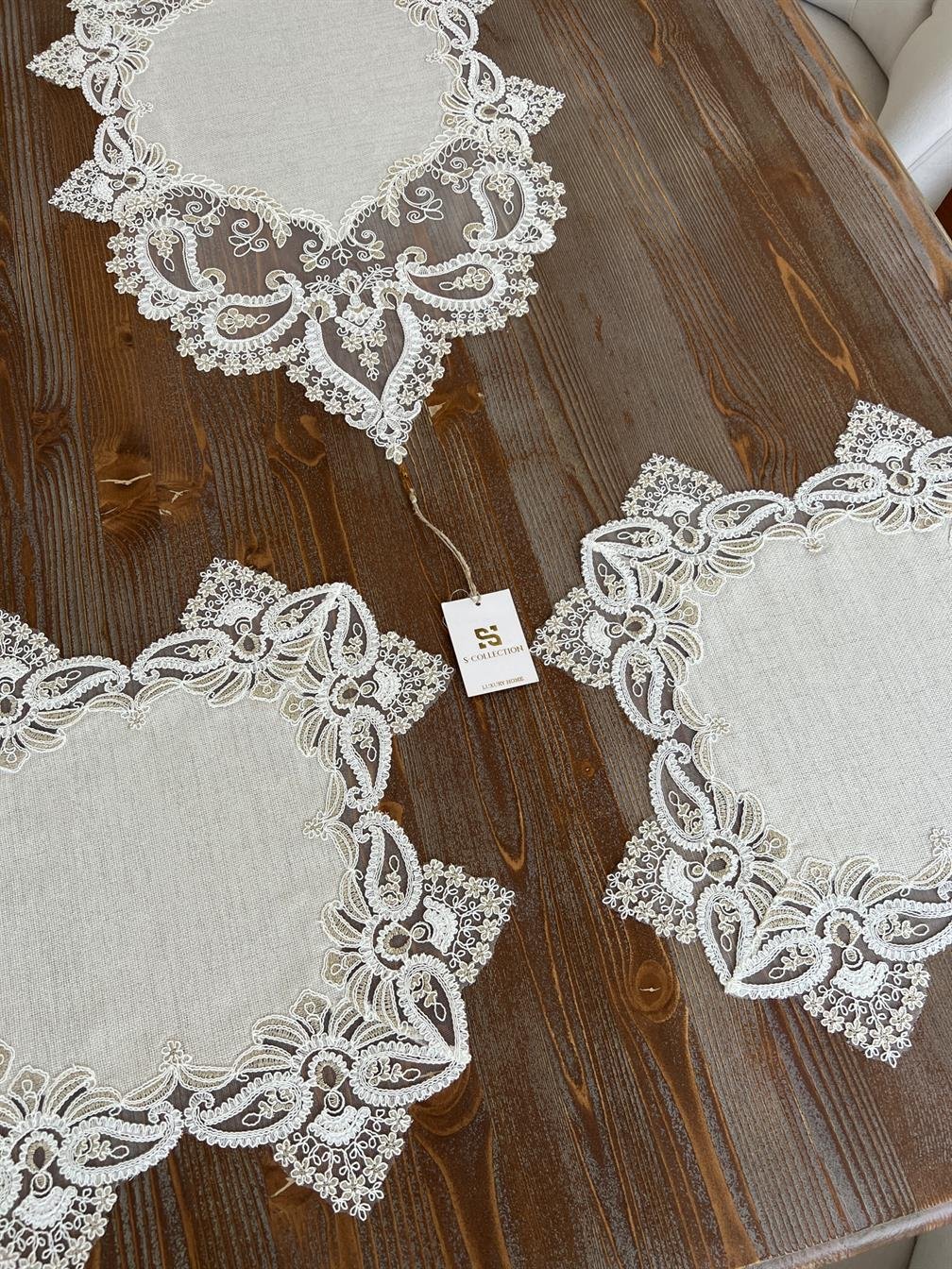 Lavanta Luna Model Yatak Odası Takımı Linen Kumaş Taş Renk