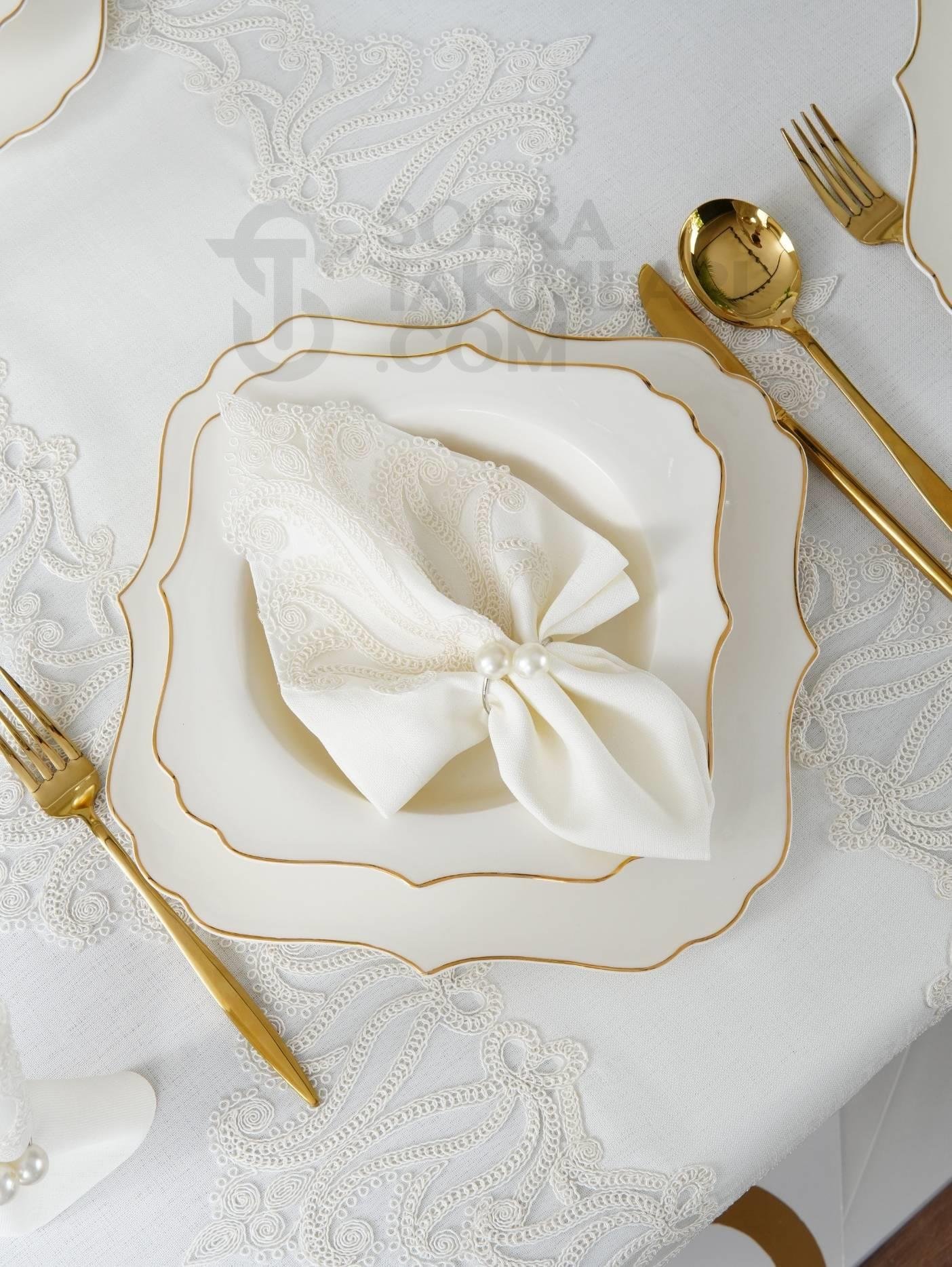 Luna Lüx Masa Örtüsü Takımı 26 Parça